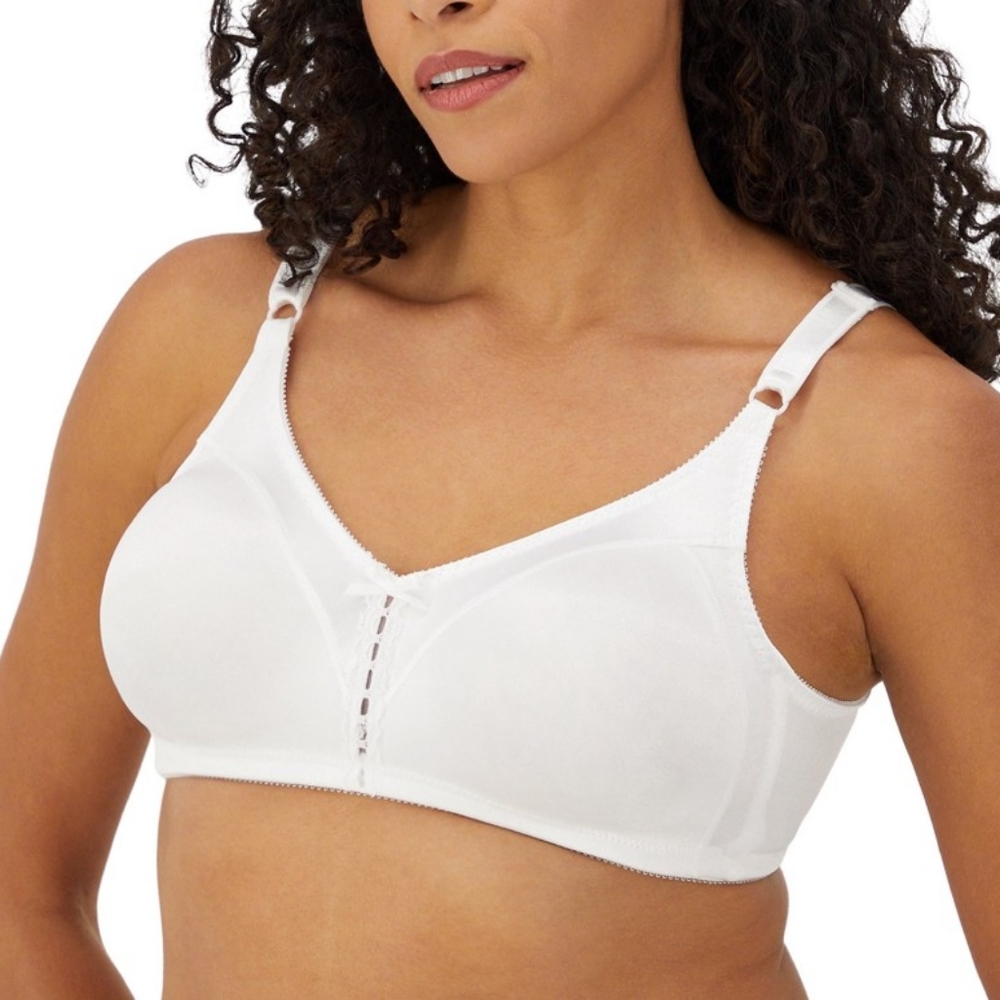 Bali Women's White Wirefree Support Bra - Picture 2 of 7